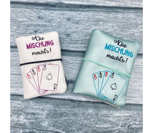 Stickdatei ITH - Spielkartenhüllen 8 Motive & Blanko